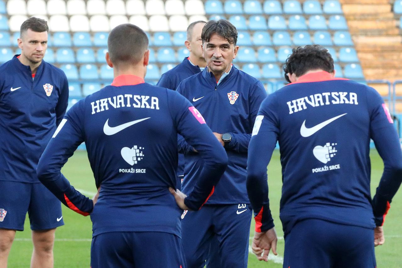 Varaždin: Trening nogometne reprezentacije Hrvatske uoči utakmice s Gibraltarom