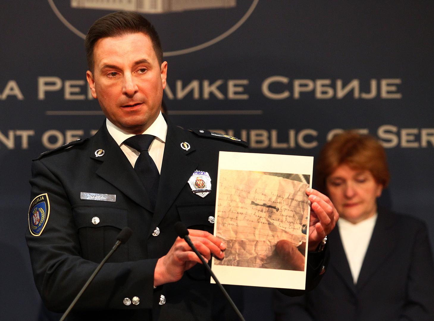 03, May, 2023, Belgrade - An extraordinary press conference on the occasion of the tragedy that happened at the "Vladislav Ribnikar" Elementary School in Belgrade was held at the Government of Serbia. Veselin Milic. 03, maj, 2023, Beograd  - Vanredna konferencija za novinare, povodom tragedije koja se desila u Osnovnoj skoli "Vladislav Ribnikar” u Beogradu, odrzana je u Vladi Srbije. Photo: A.K./ATAImages/PIXSELL