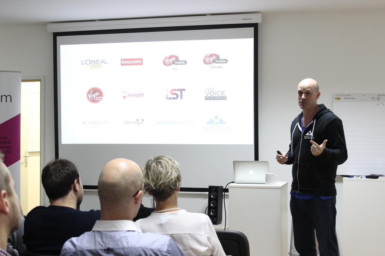 Primjer pomoći​ ZIP timovima​ je bio i jučerašnji posjet Maxa Kellyja, direktora Techstarsa u Londonu