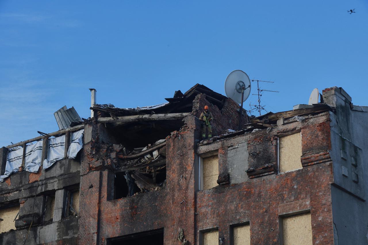 Emergency Rescue Operations Continue Following Russian Strike - Kharkiv