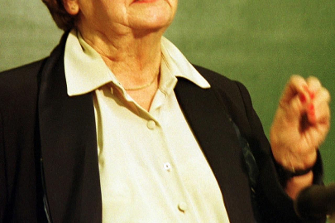 '17.12.2001.,Zagreb - Filozovski fakultet,Savka Dapcevic Kucar Photo: Igor Kralj/Vecernji list'