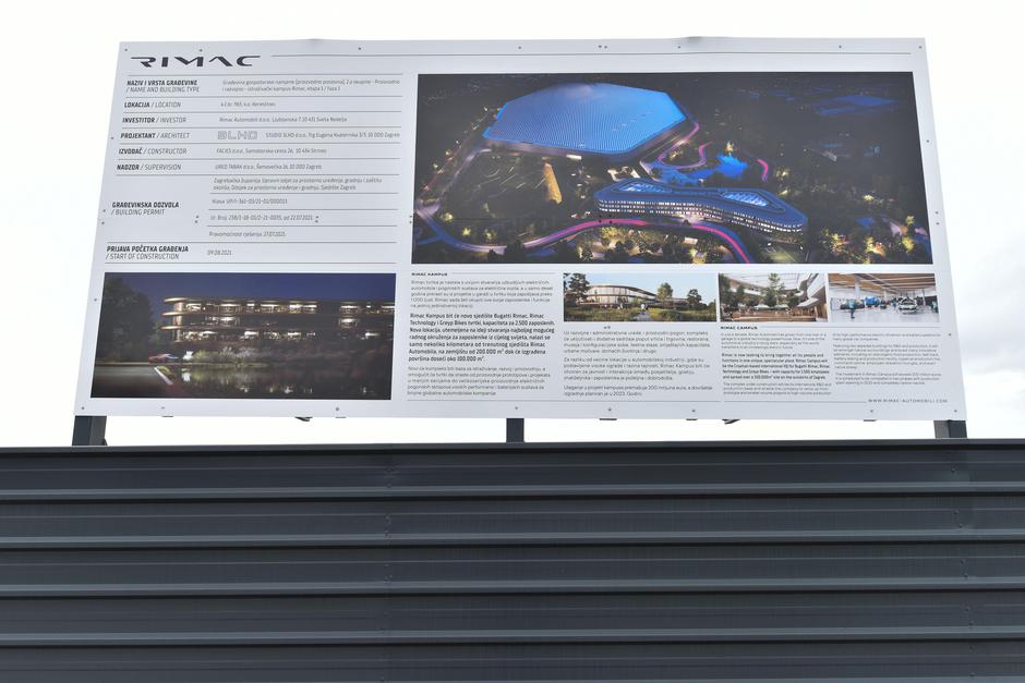 Rimac Kampus u izgradnji u u naselju Kerestinec 