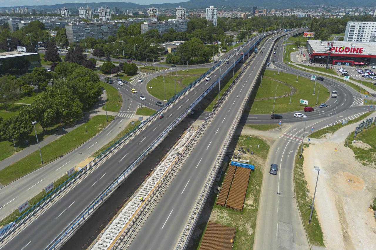 Zagreb: Radovi u Sarajevskoj snimljeni iz zraka
