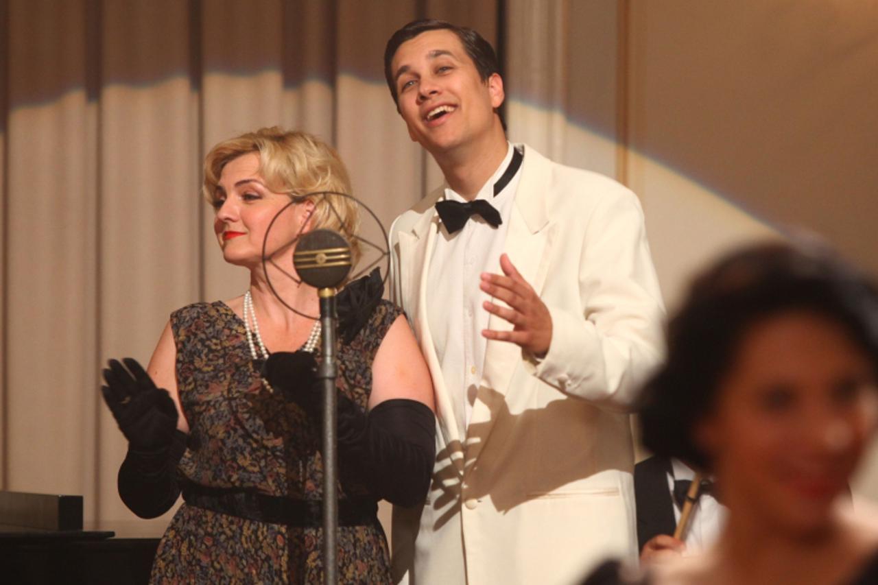 '05.07.2010.Zagreb, Hrvatska - Ilirska dvorana HAZU, Opaticka 16.Svecani bal povodom snimanja prva klape filma lea i Darija - djecije carstvo.Sanja Dolezal i Marko Tolja.Photo: Marko Prpic/PIXSELL'