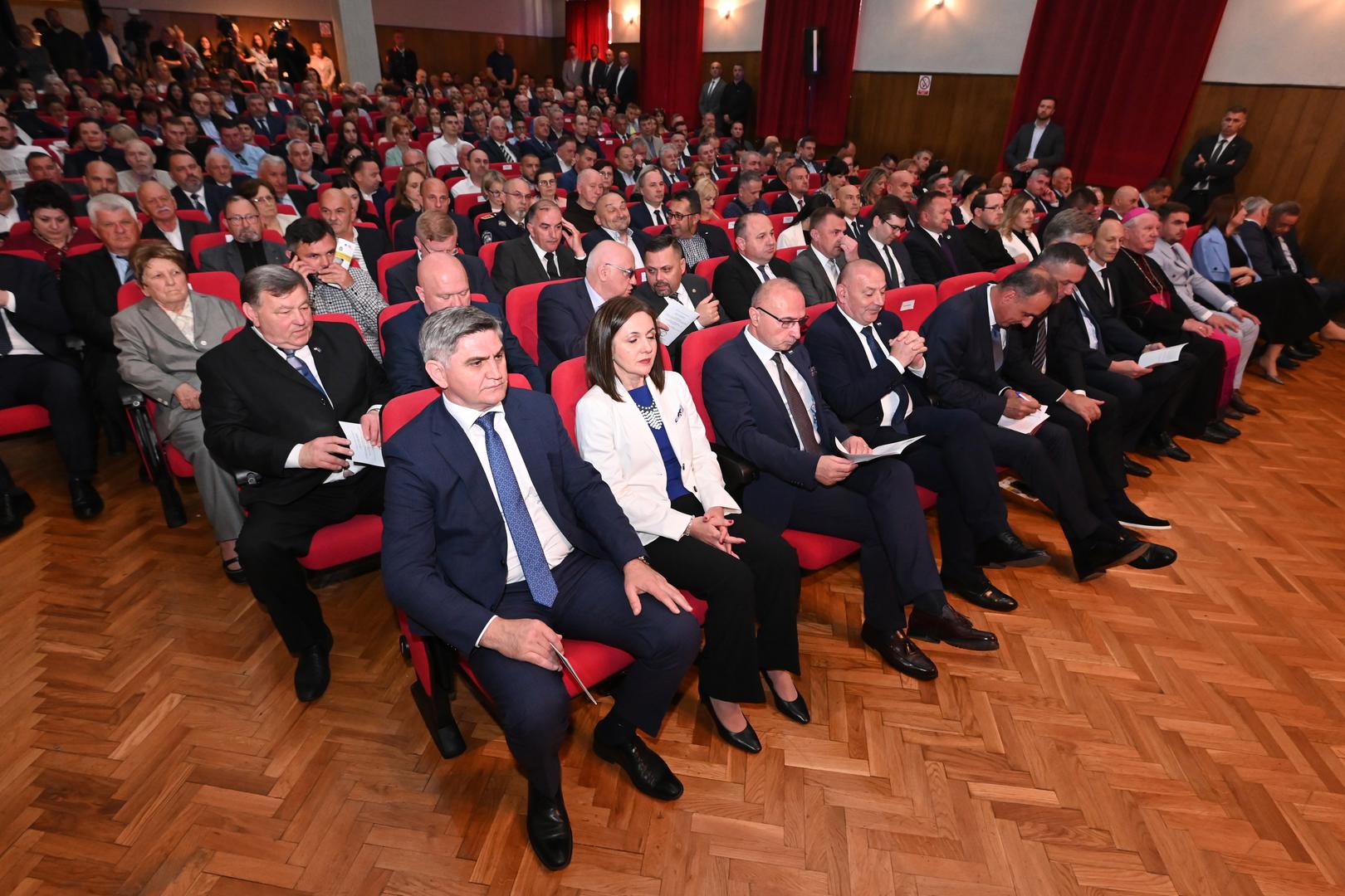 23.05.2023., Gospic- Premijer Andrej Plenkovic nazocio je svecanoj sjednici povodom 200. obljetnice  rodjenja Ante Starcevica i Dana Zupanije Licko senjske.  Photo: Dino Stanin/PIXSELL