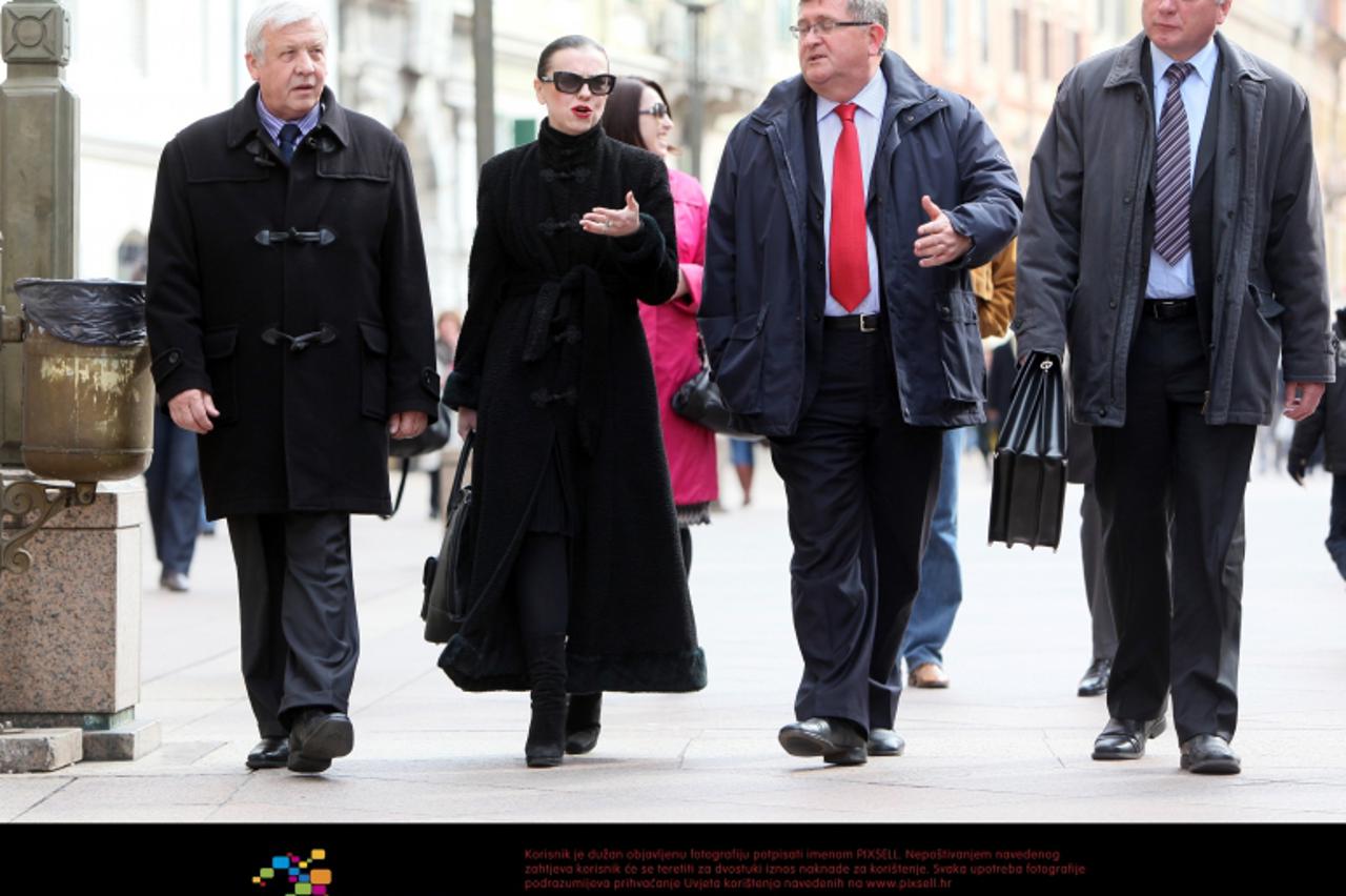 '28.02.2012. Rijeka - Posjet Mirele Holy, ministrice zastite okolisa i prirode, primorsko goranskoj zupaniji. Mirela Holy, Vojko Obersnel. Photo: Nel Pavletic/PIXSELL'