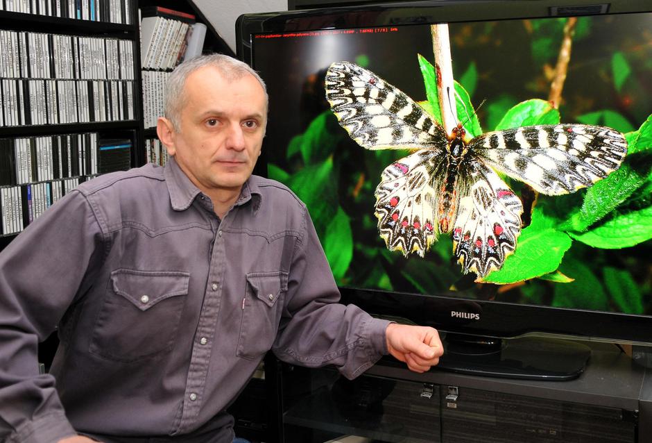 Pozega-27.03.2014. Goran Letic snimio je 83 vrste leptira. Njegov cetvorogodisnji rad skupljen je u knjizi Leptiri pozeskog kraja. Snimio:Dusko Mirkovic-Pixsell
