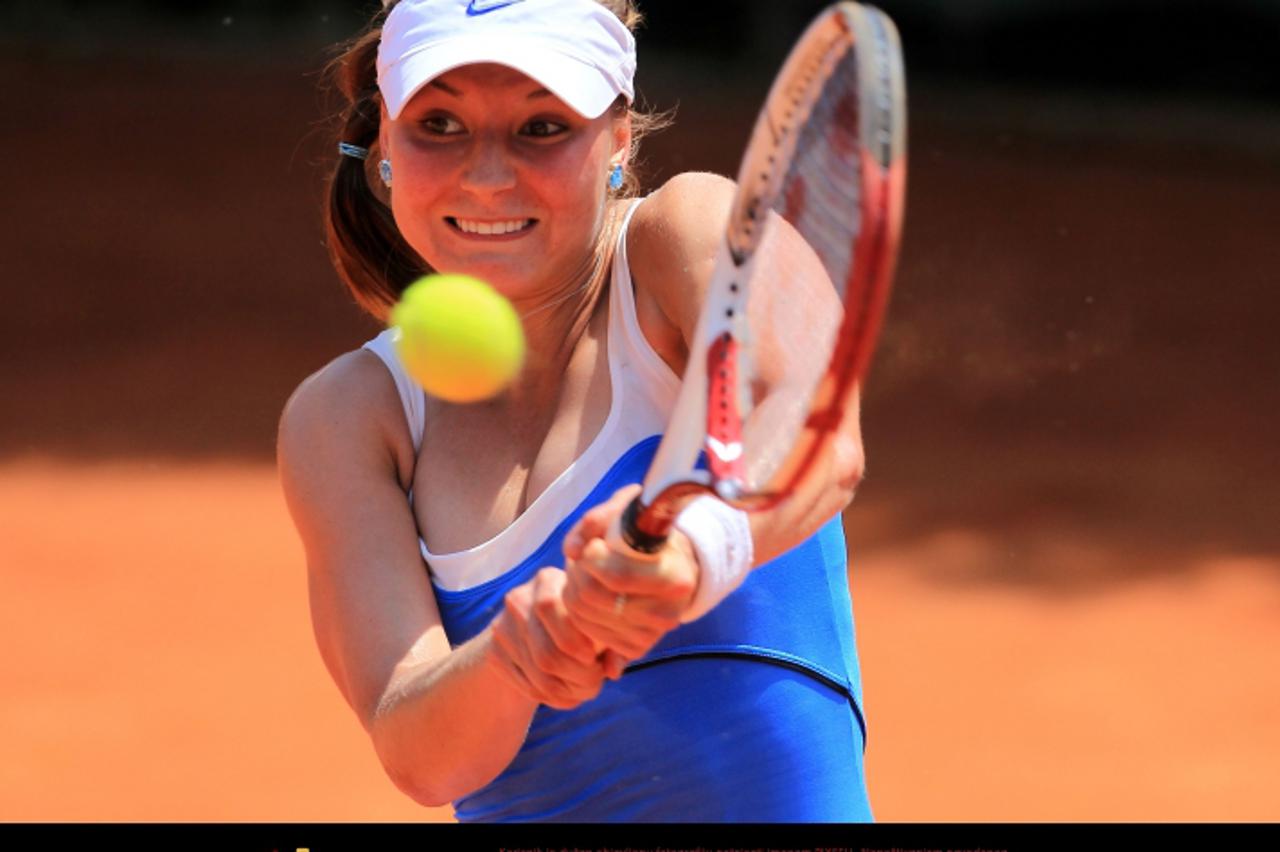 \'11.05.2011., Zagreb - 3. kolo ATP Pliva Zagreb Open, teniski mec izmedju Silvija Njiric. Photo: Antonio Bronic/PIXSELL\'