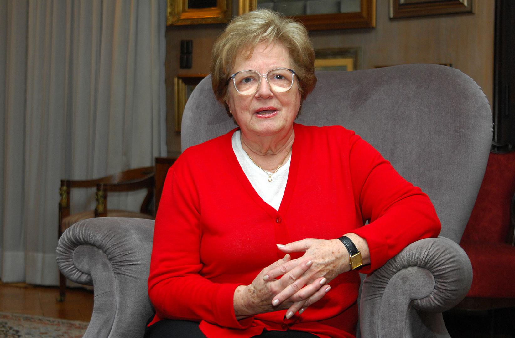 22.11.2006., Nazorova, Zagreb - Ankica Tudjman, portret. rPhoto: Patrik Macek/PIXSELL