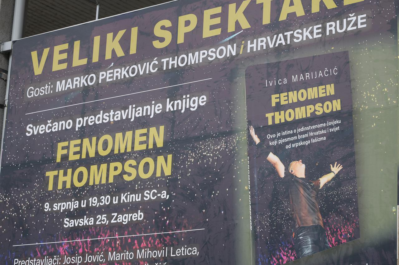 Zagreb: Plakat za predstavljanje knjige "Fenomen Thompson"