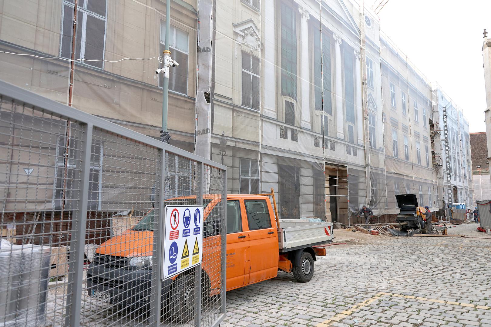 Zbog radona na obnovi zgrade Sabora od subote u 6 sati do nedjelje u 6, bit će zatvoreno križanje Basaričekove i Trg svetog Marka.