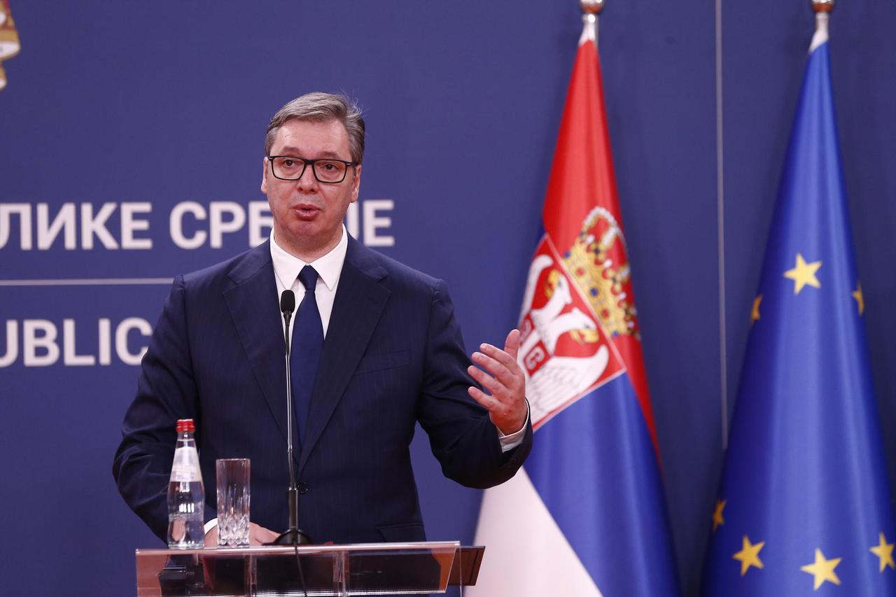 Beograd: Izjave za medije Aleksandra Vučića i predsjednice Republike Slovenije, Nataže Pirc Musar