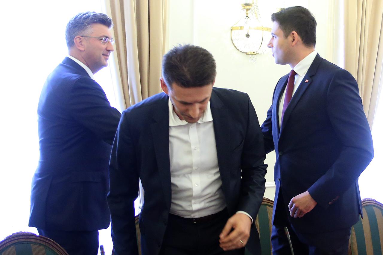 Andrej Plenković, Davor Bernardić i Božo Petrov