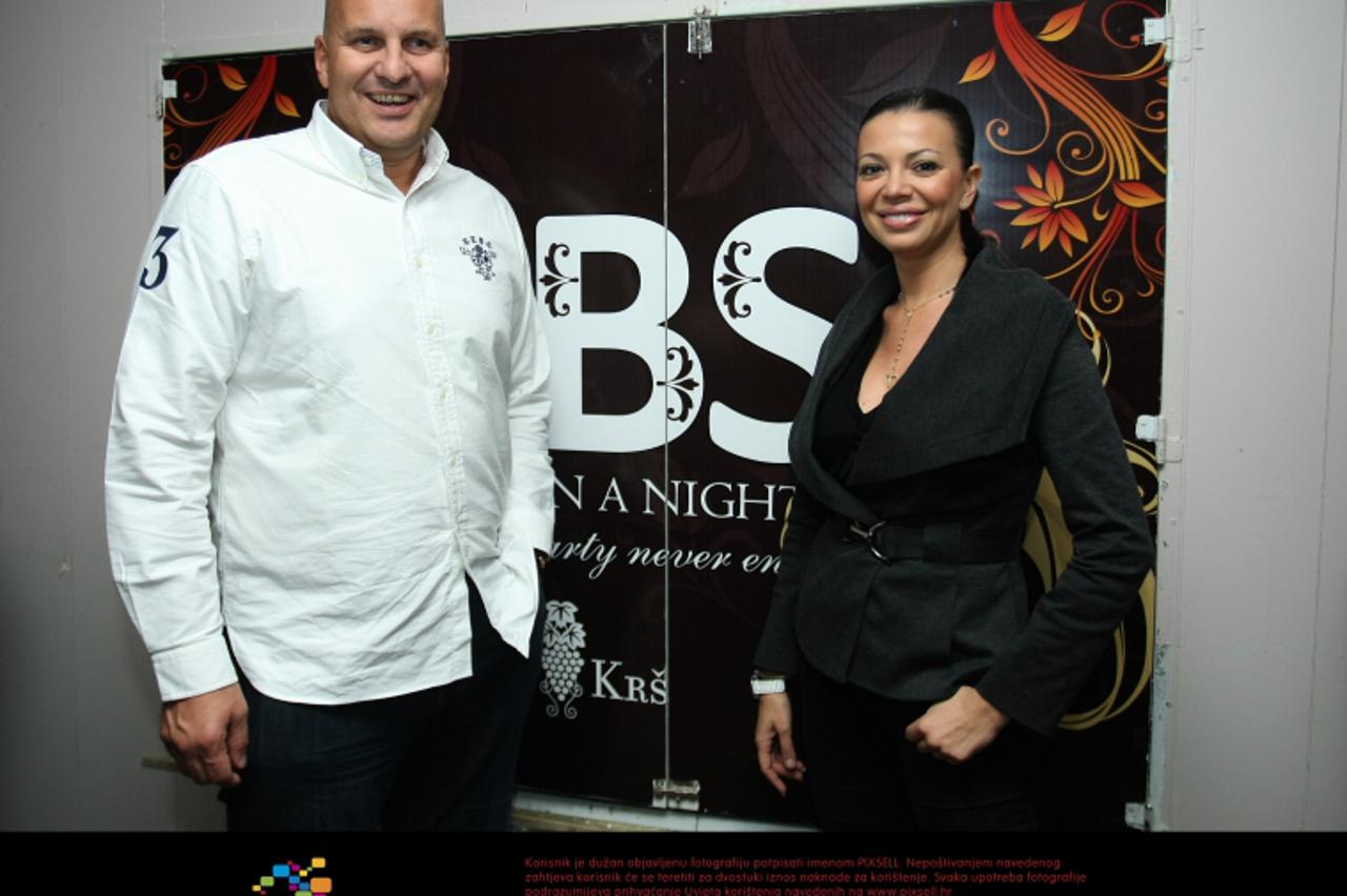 '18.09.2010., Remetinecka 11, Zagreb - nocni klub BBS. Proslava prve godisnjice novozagrebackog nocnog kluba. Nenad Kljajic, Vjekoslava Bach. Photo: Sanjin Strukic/PIXSELL'
