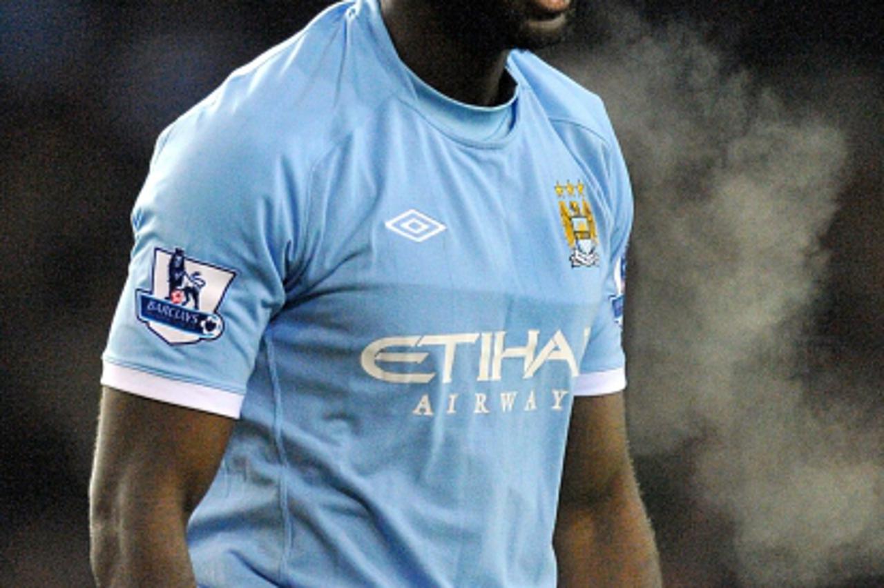 'Manchester City\'s Kolo Toure reacts after seeing his side conceed a late equaliser Photo: Press Association/Pixsell'