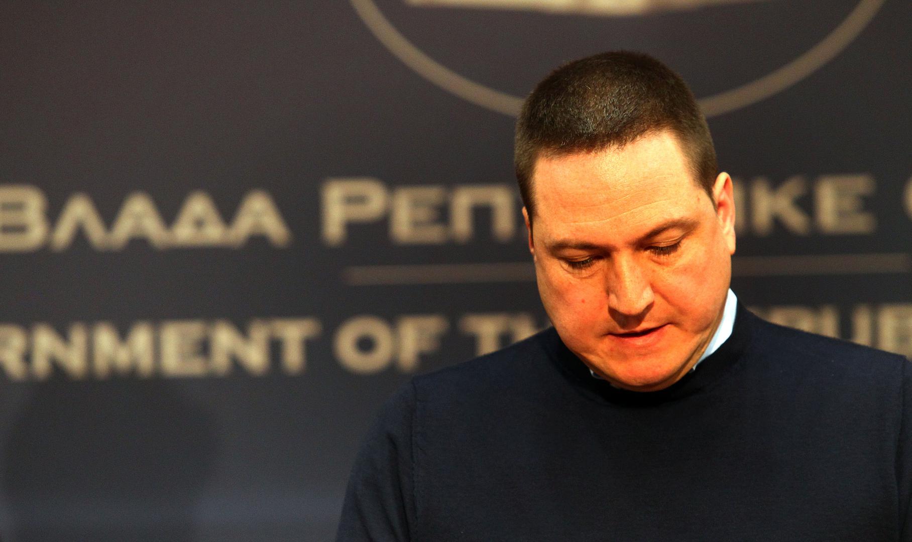 03, May, 2023, Belgrade - An extraordinary press conference on the occasion of the tragedy that happened at the "Vladislav Ribnikar" Elementary School in Belgrade was held at the Government of Serbia. Veselin Milic. 03, maj, 2023, Beograd  - Vanredna konferencija za novinare, povodom tragedije koja se desila u Osnovnoj skoli "Vladislav Ribnikar” u Beogradu, odrzana je u Vladi Srbije. Photo: A.K./ATAImages/PIXSELL