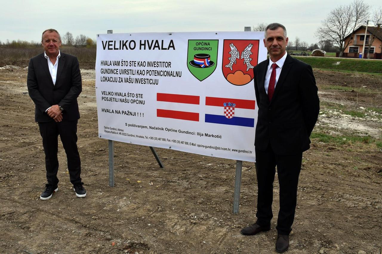 Gundinci: Austrijski investitori planiraju graditii proizvodni pogon s edukacijskim centrom
