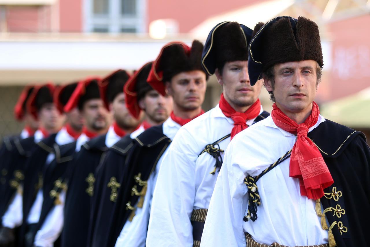 06.07.2016., Zagreb - Pocasna satnija Kravat pukovnije na Dolcu.  Photo: Borna Filic/PIXSELL