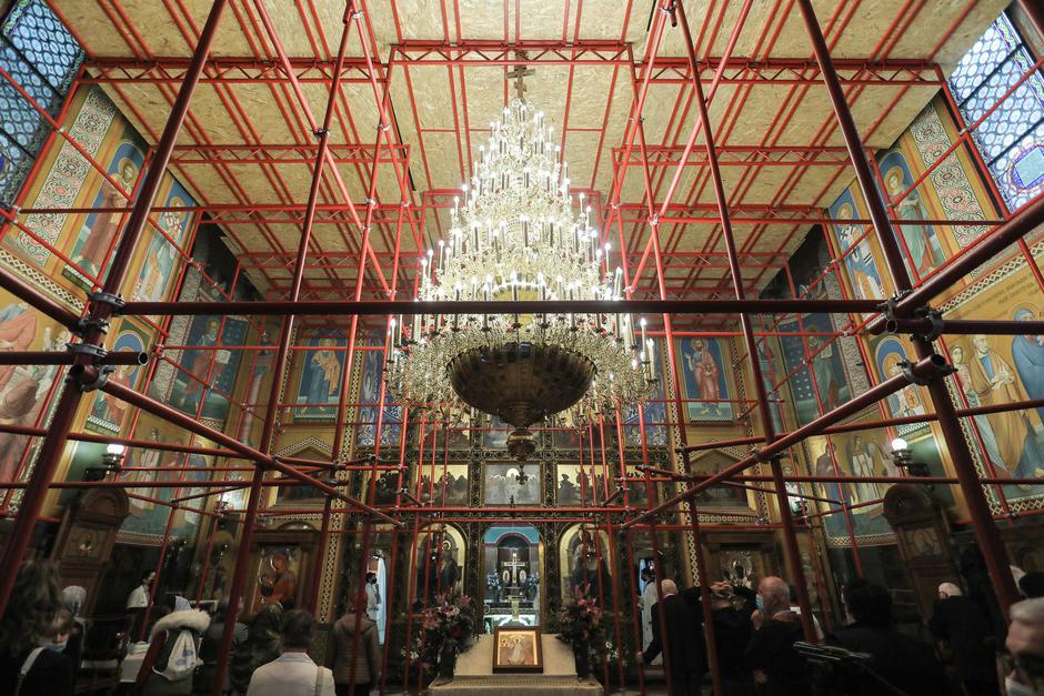 Zagreb: U crkvi Preobraženja Gospodnjeg održana liturgija u povodu pravoslavnog Uskrsa SPC