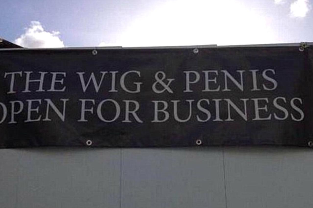 Pogreška na natpisu