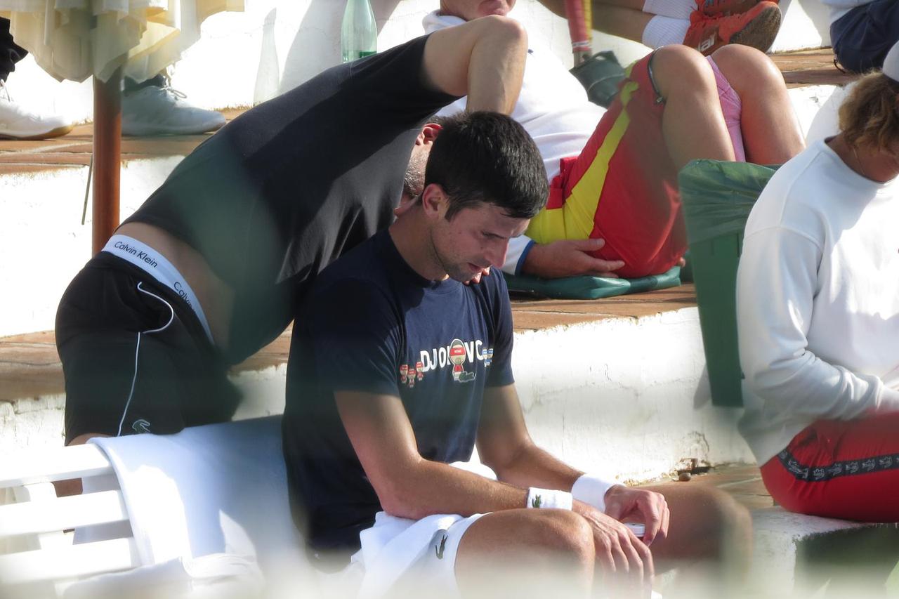 Trening Novaka Đokovića u Španjolskoj prije odlaska na Australian Open