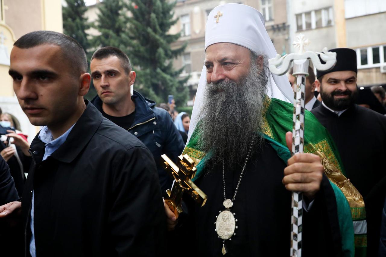 Sarajevo: Patrijarh Porfirije svečano dočekan u hramu Rodjenja Presvete Bogorodice