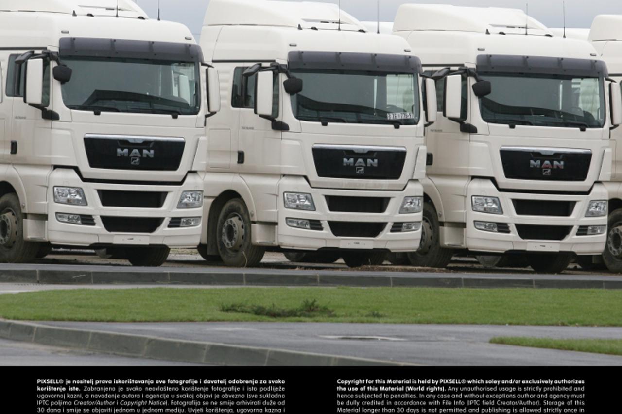 '25.03.2009., Hrvatski Leskovac - MAN kamioni. Photo: Zarko Basic/Poslovni dnevnik/PIXSELL'