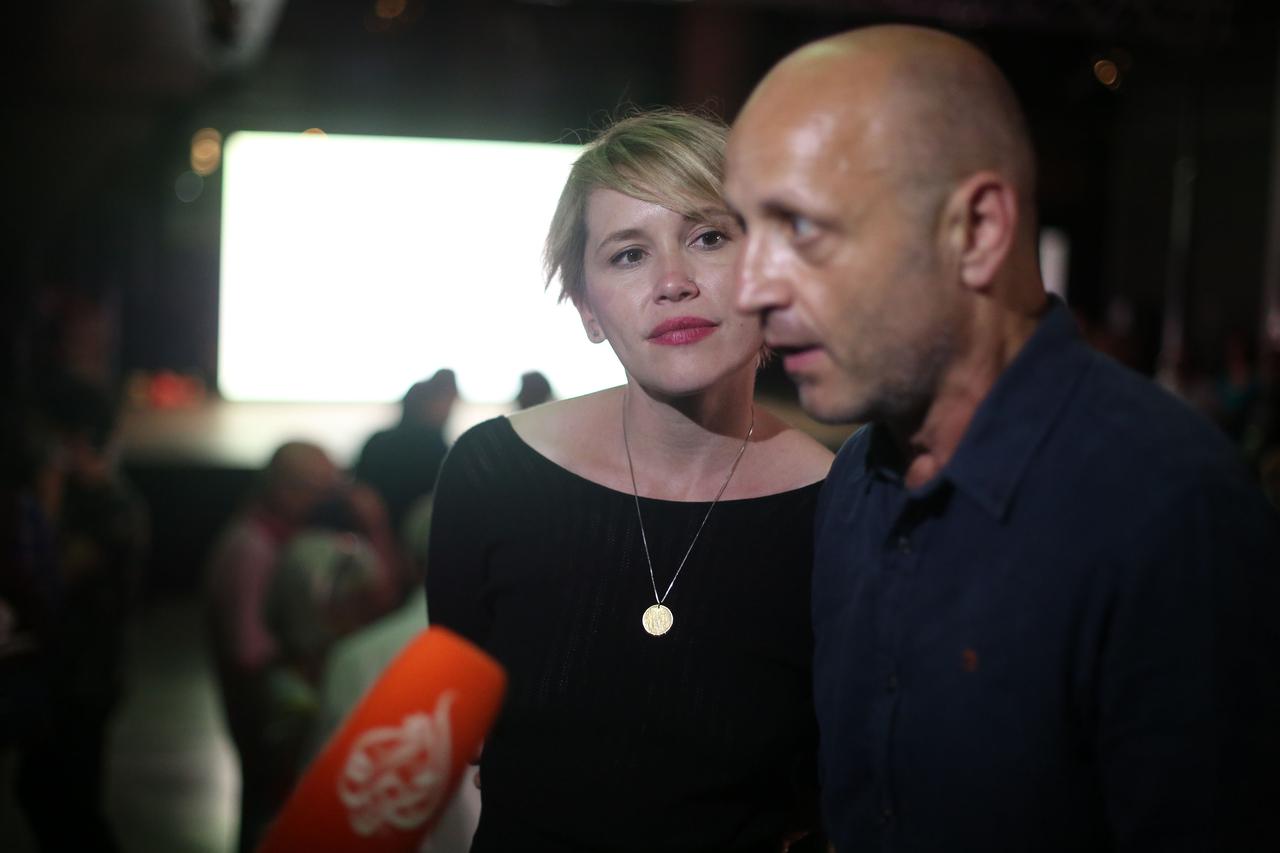 Zagreb: Ivana i Mile Kekin dali su izjave za medije 