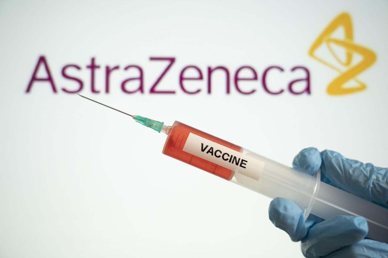 Symbolic image of a "Vaccine" form pharmaceutical company Astra Zeneca