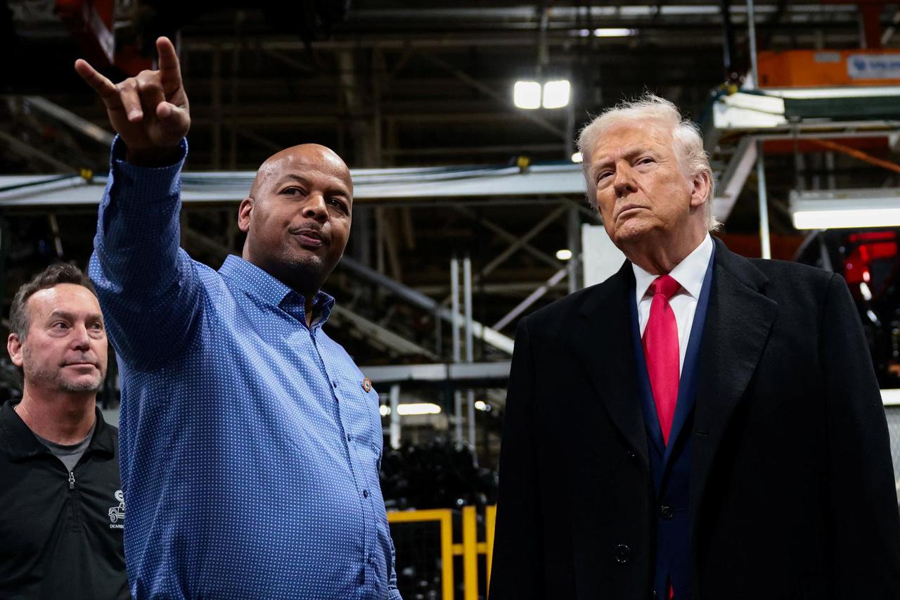 U.S. President Trump visits Ford production center in Dearborn