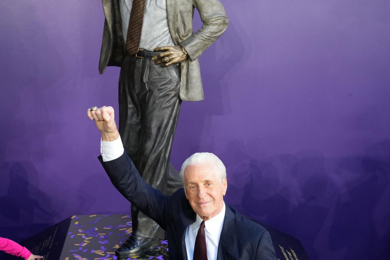 NBA: Los Angeles Lakers-Pat Riley Statue Unveiling