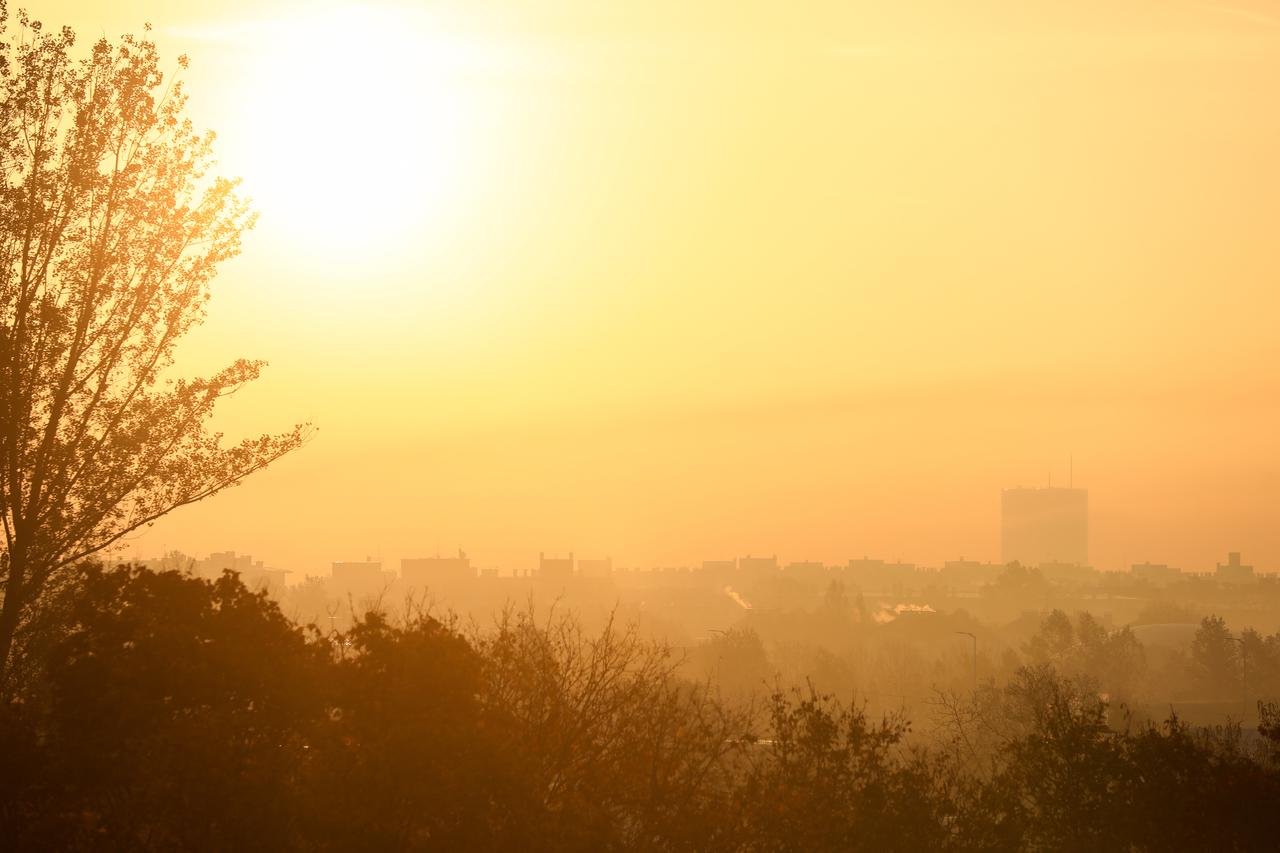 Maglovito jutro u Zagrebu
