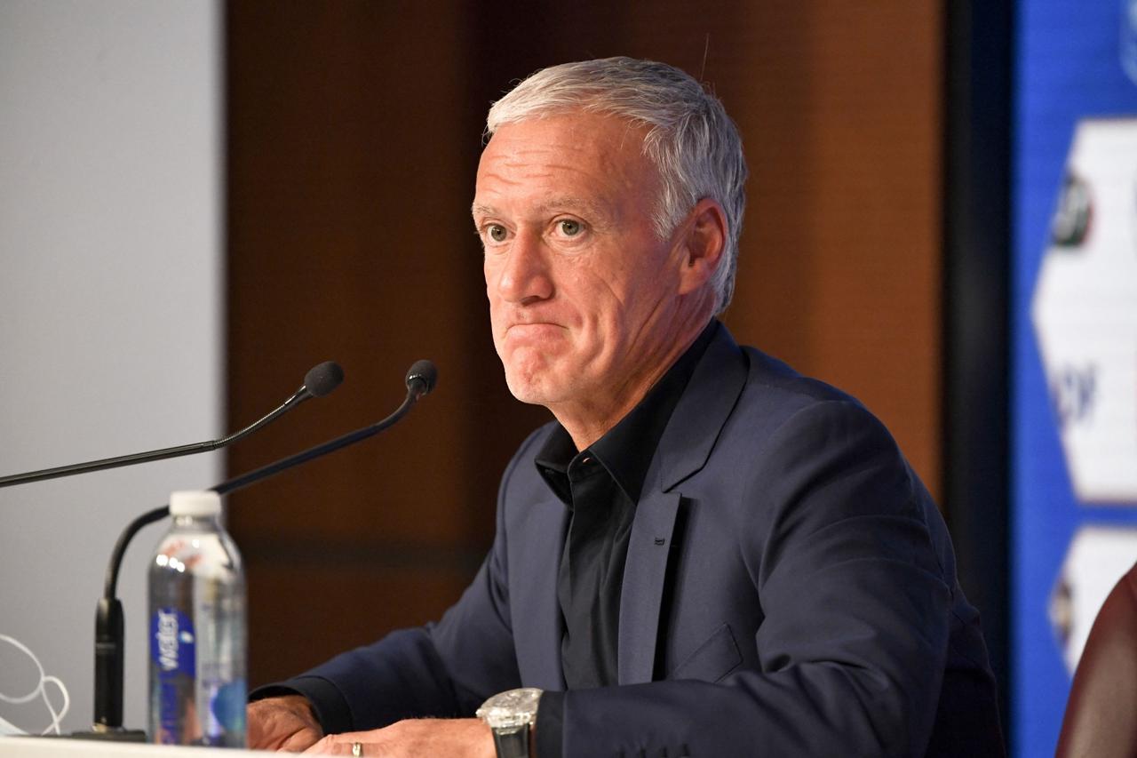 Didier Deschamps (Selectionneur de l'équipe de France de football) - conférence de presse à Paris