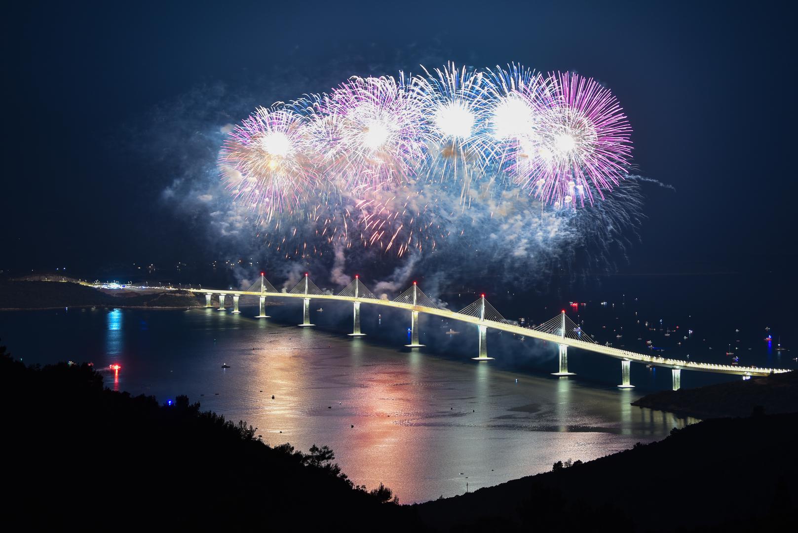 26.07.2022., Komarna - Sluzbeno otvorenje Peljeskog mosta.   Photo: Matko Begovic/PIXSELL