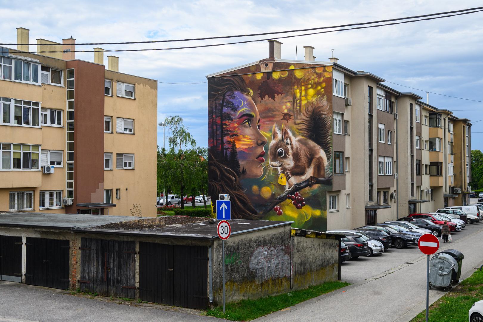 Novi mural dodatno je obogatio vizuru jednog od najprometnijih dijelova Sesveta.