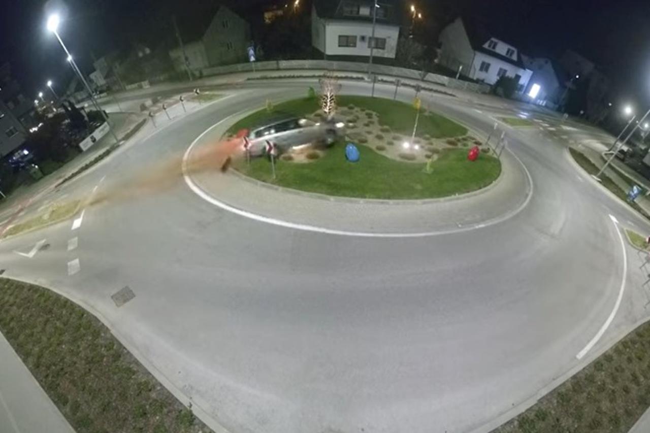 Zabio se u rotor u Velikoj Gorici