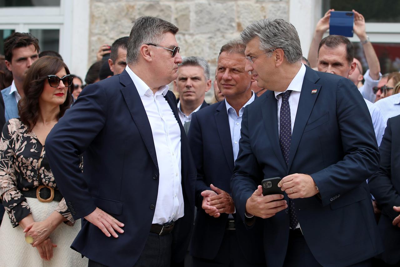 Zoran Milanović i Andrej Plenković srdačno se rukovali na 208. SInjskoj alci