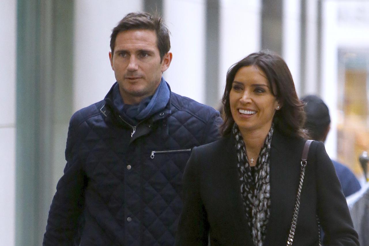 Exclusive - British soccer player Frank Lampard with his fiancee Christine Bleakley in New York