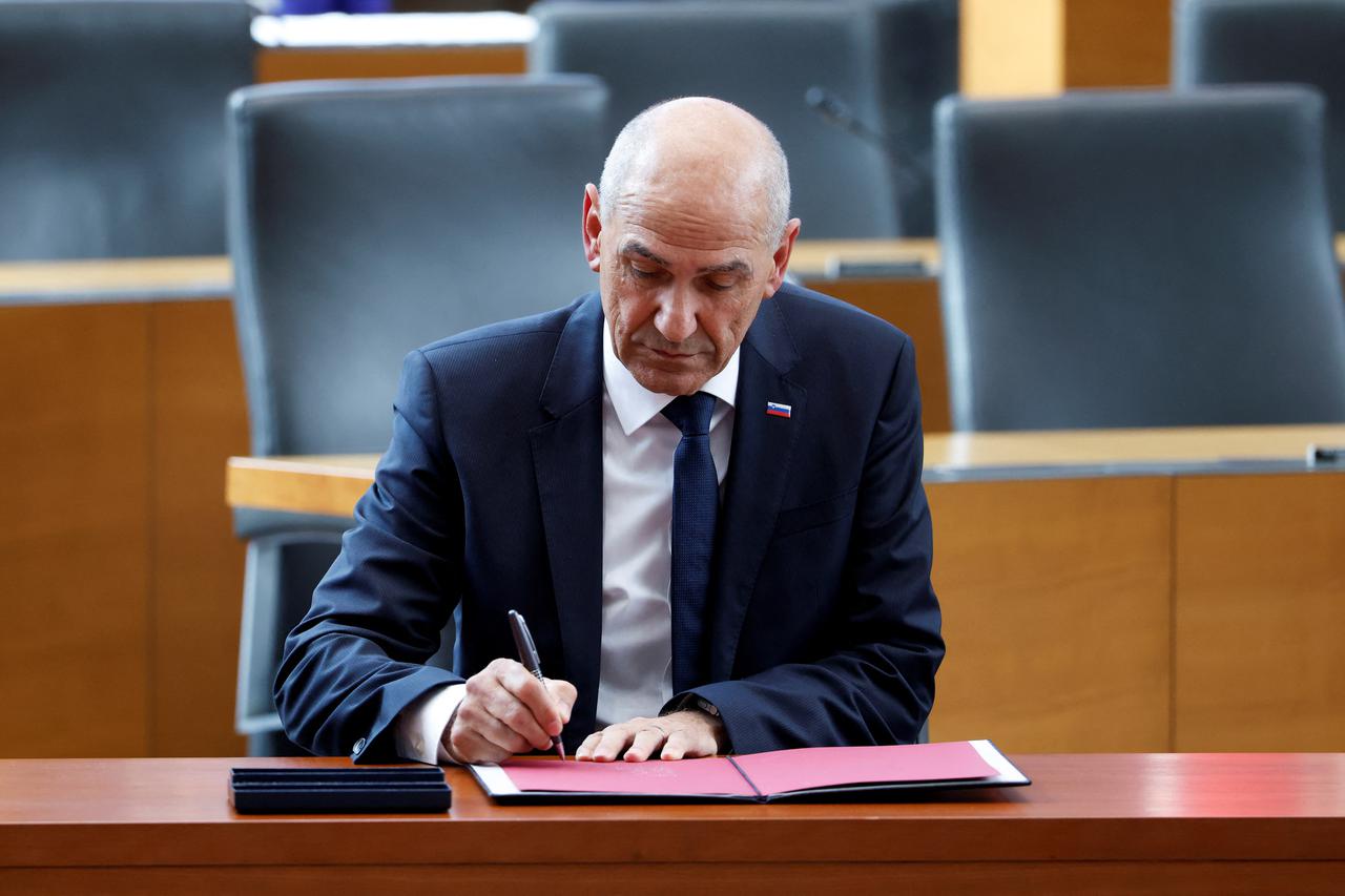 Janez Jansa sworn in as Slovenia's prime minister