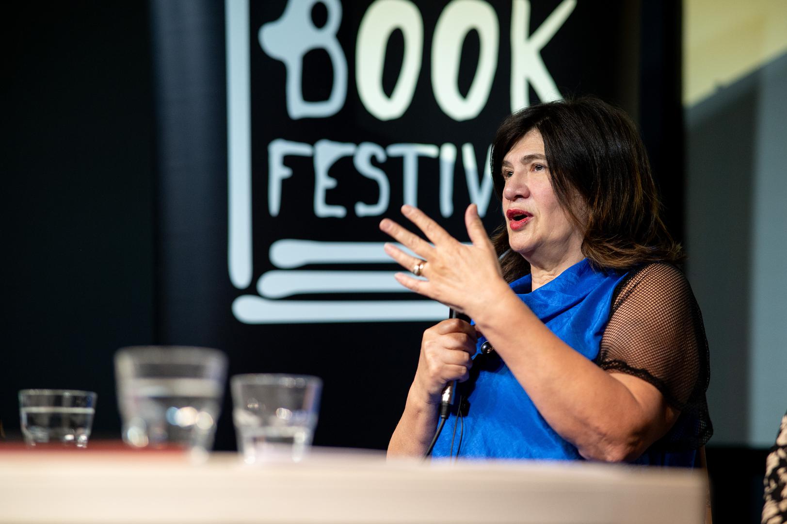 14.05.2025., KIC, Zagreb - Zagreb Book Festival - Razgovor, knjizevnice u vremenu. Julijana Matanovic Photo: Luka Antunac/PIXSELL