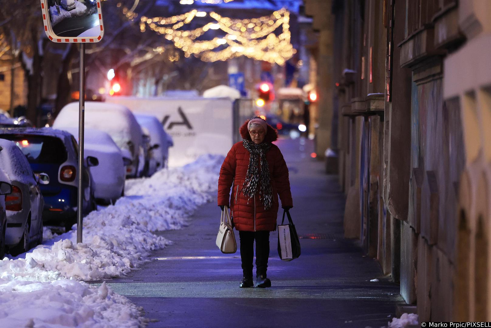 Ovako centar Zagreba izgleda u srijedu navečer. 