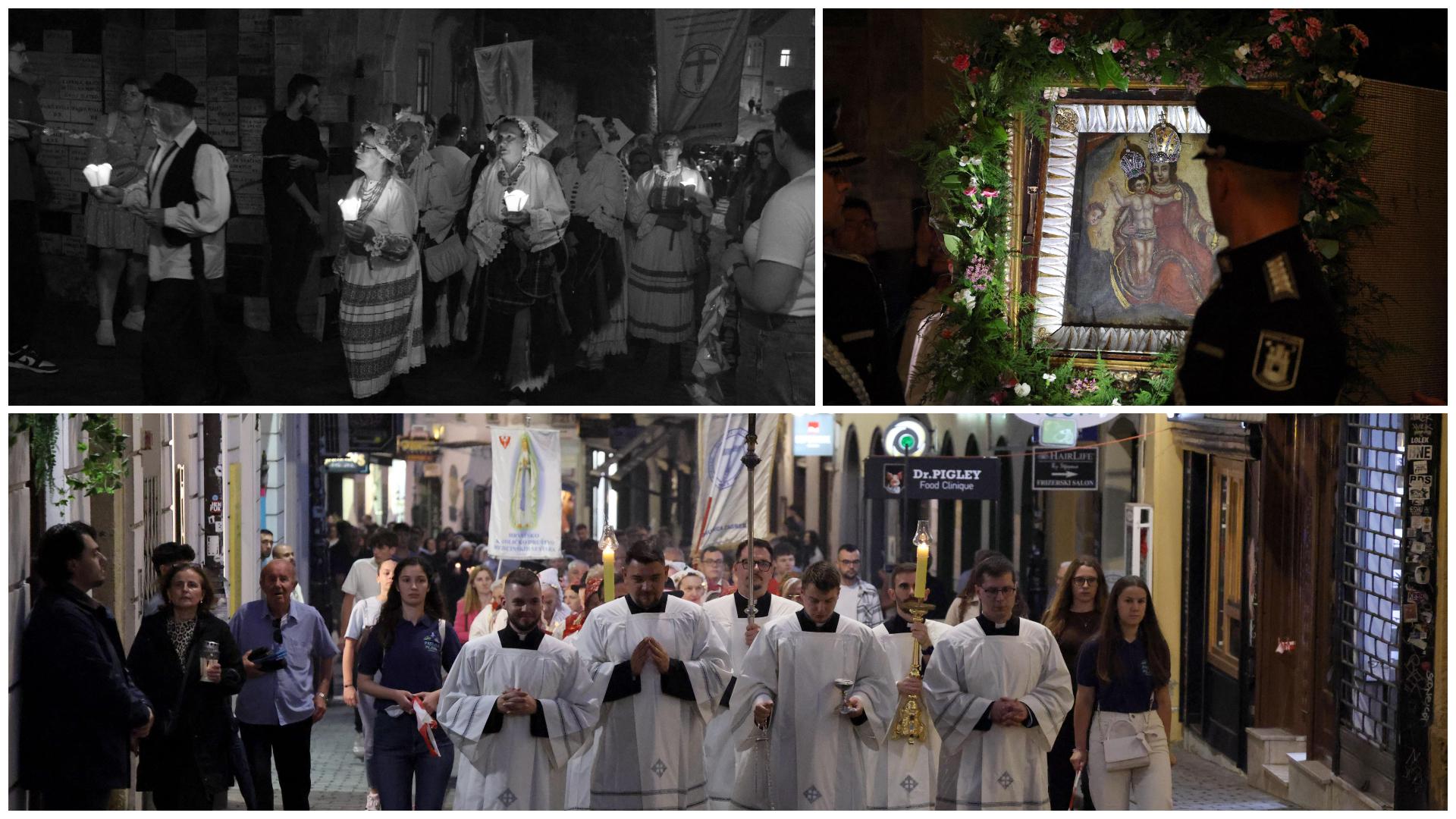 U povodu blagdana Majke Božje od Kamenitih vrata, ulicama središta Zagreba jučer je održana tradicionalna procesija od zagrebačke katedrale do Kamenitih vrata.