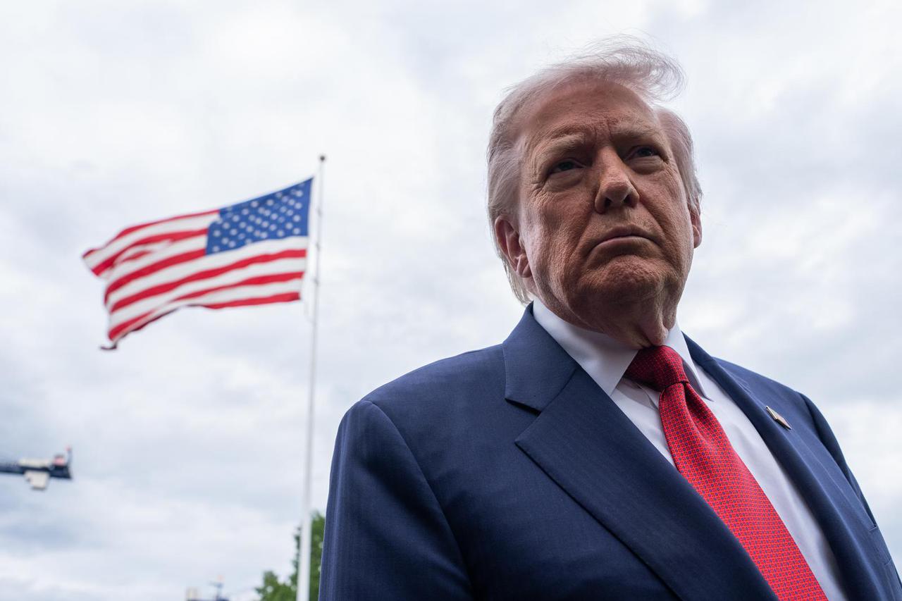 President Trump Departs White House for Sterling, VA