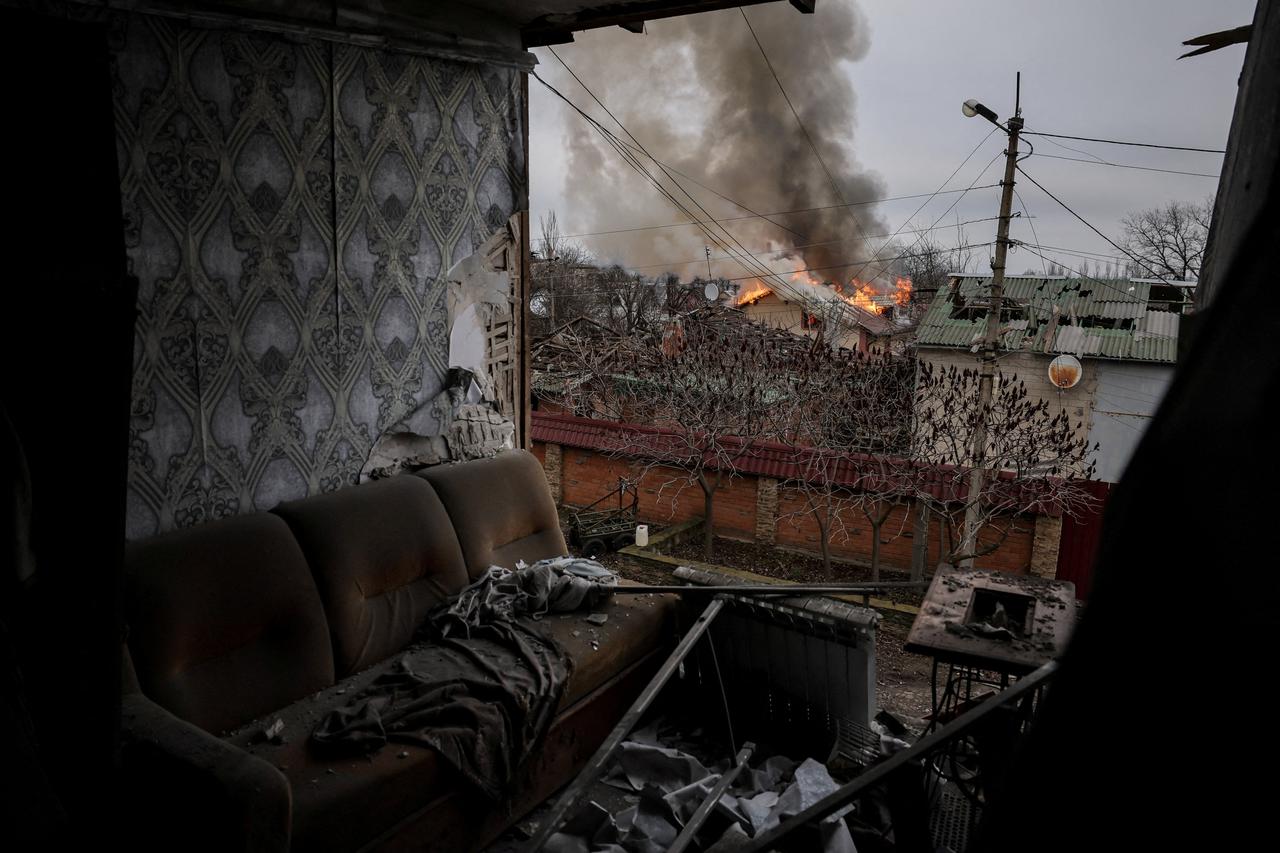 Frontline town of Kostiantynivka