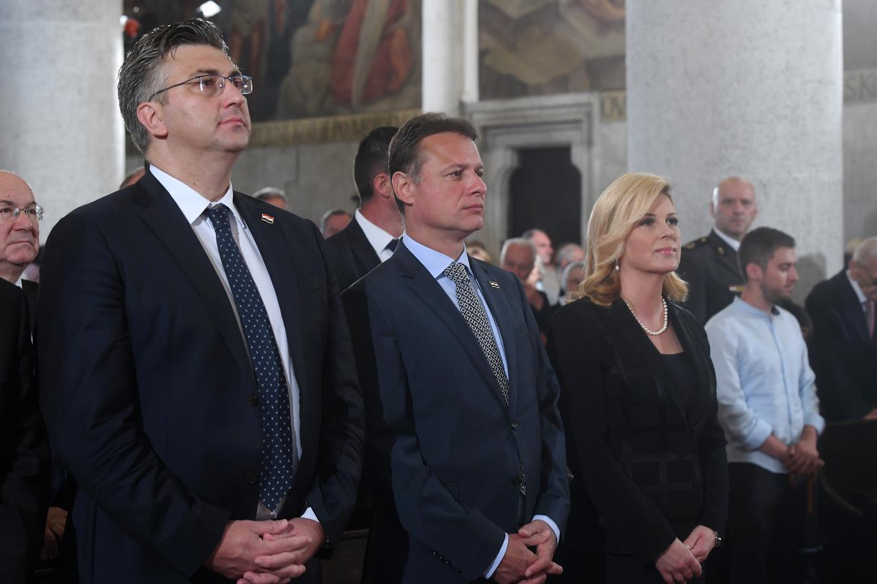 Andrej Plenković, Gordan Jandroković i Kolinda Grabar-Kitarović