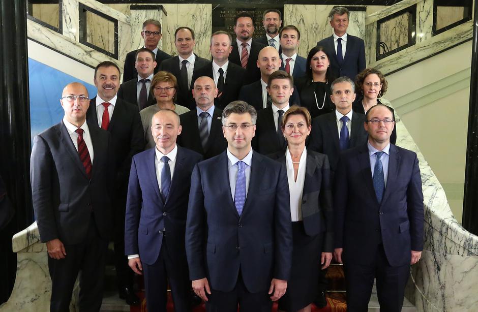 Vlada Andreja Plenkovića na početku mandata