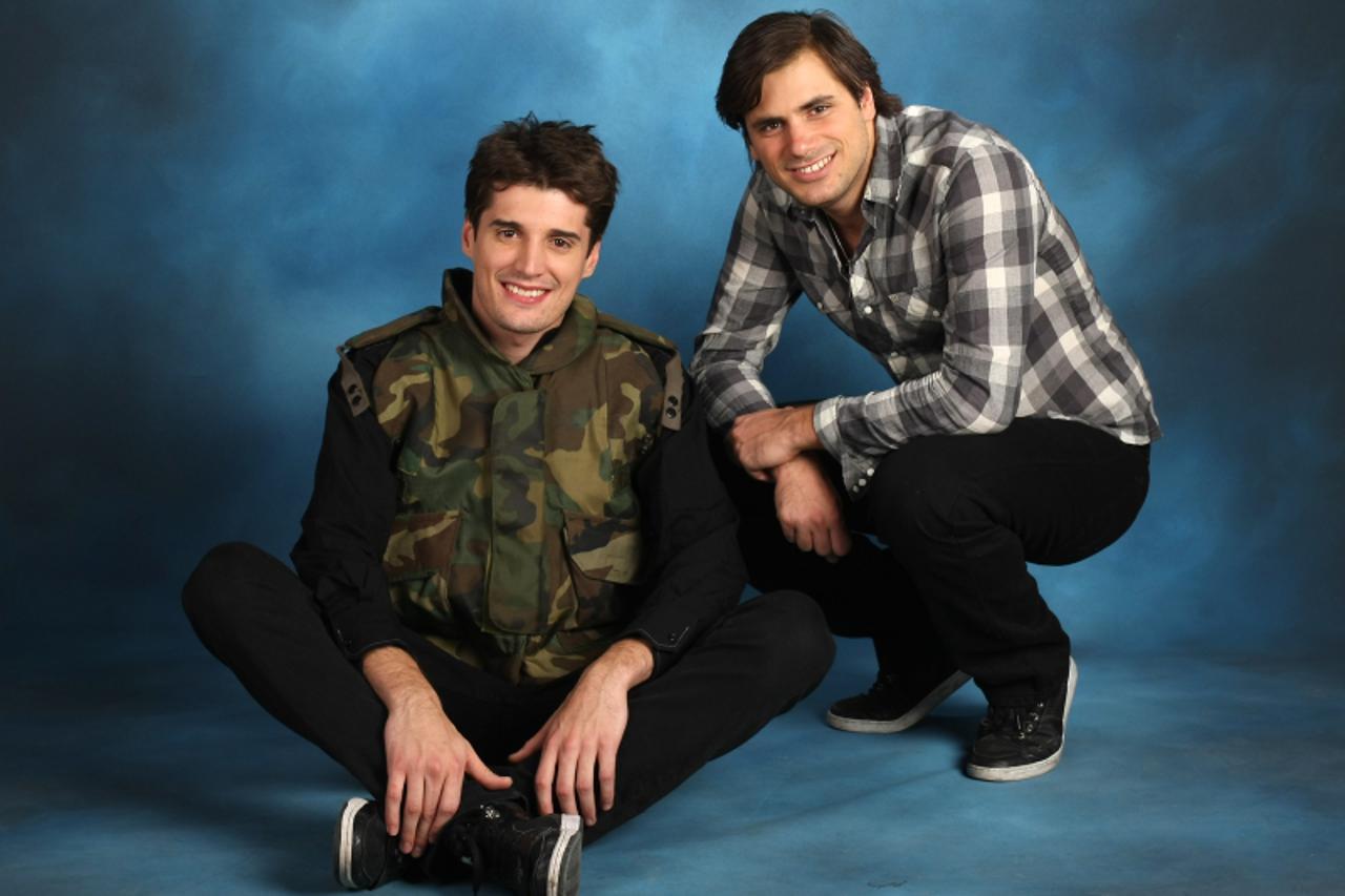 '16.12.2011., Zagreb - Glazbenici violoncelisti Stjepan Hauser i Luka Sulic. Photo: Jurica Galoic/PIXSELL'