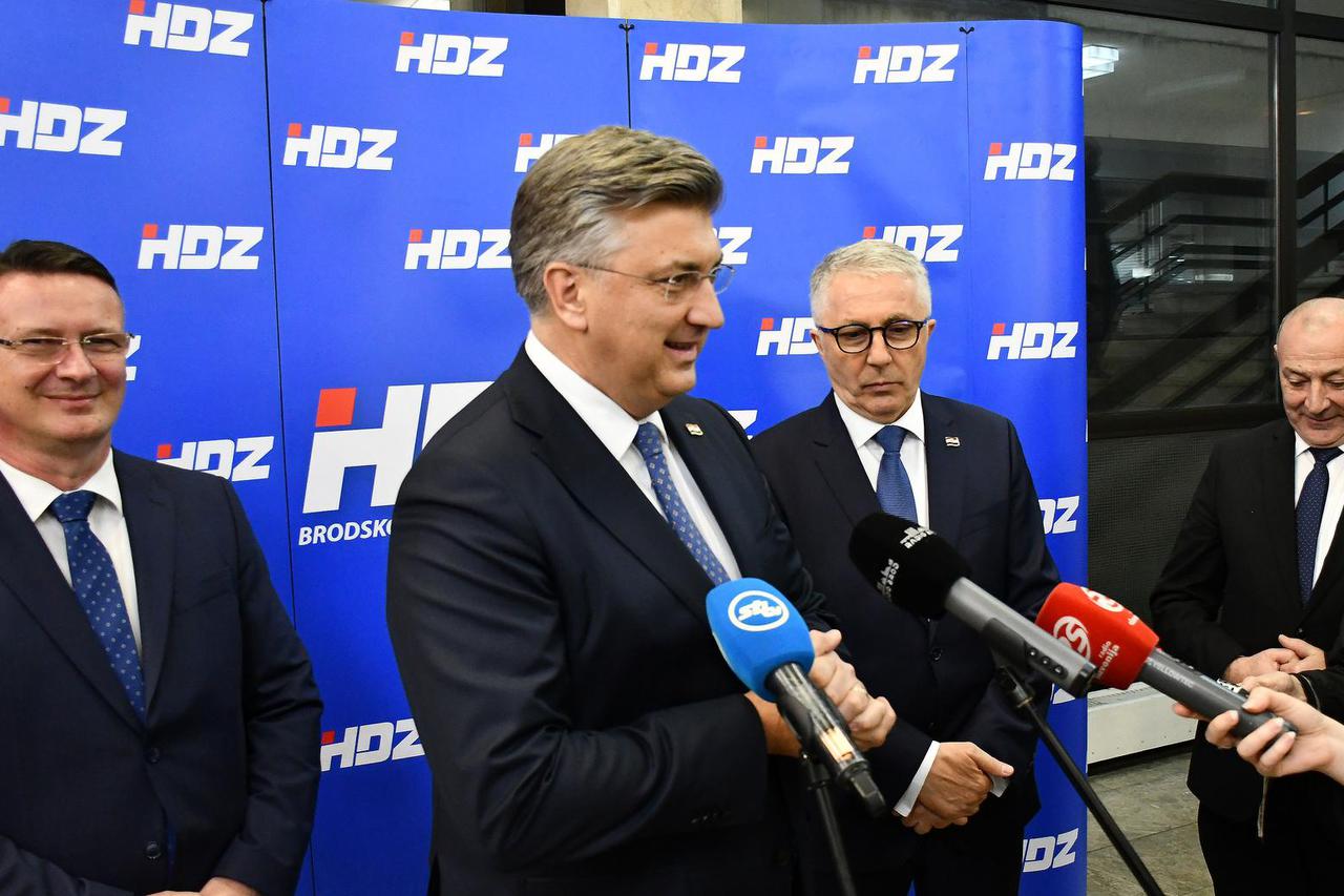 Slavonski Brod: Premijer Plenković na obilježavanju 34. obljetnice osnivanja Hrvatske demokratske zajednice 