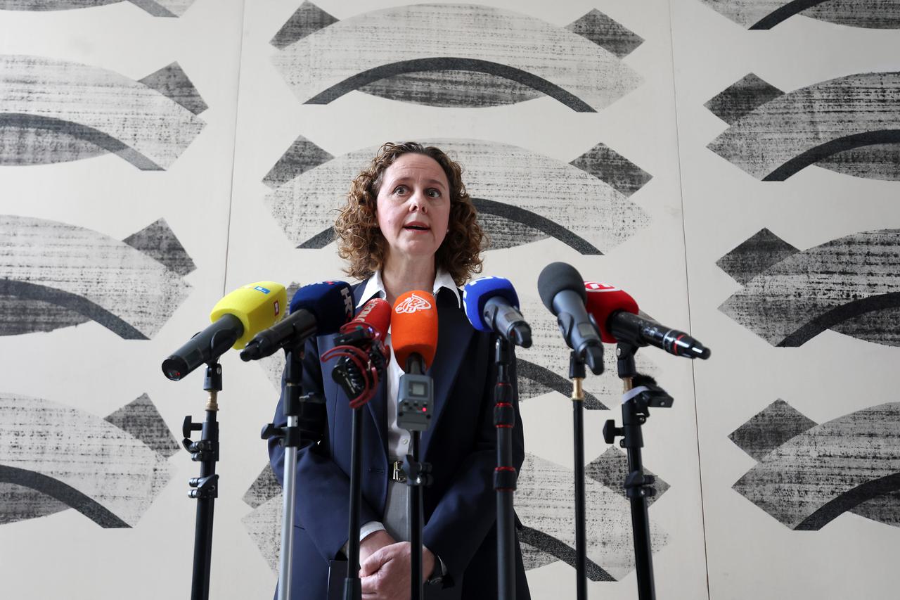Zagreb: Ministrica Nina Obuljen Koržinek dala je izjavu medijima