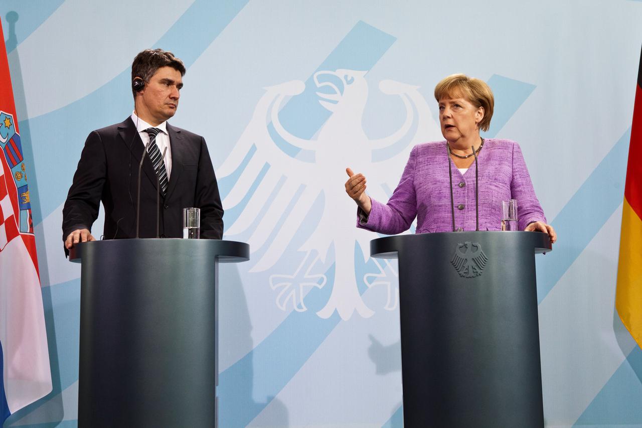 Zoran Milanović i Angela Merkel